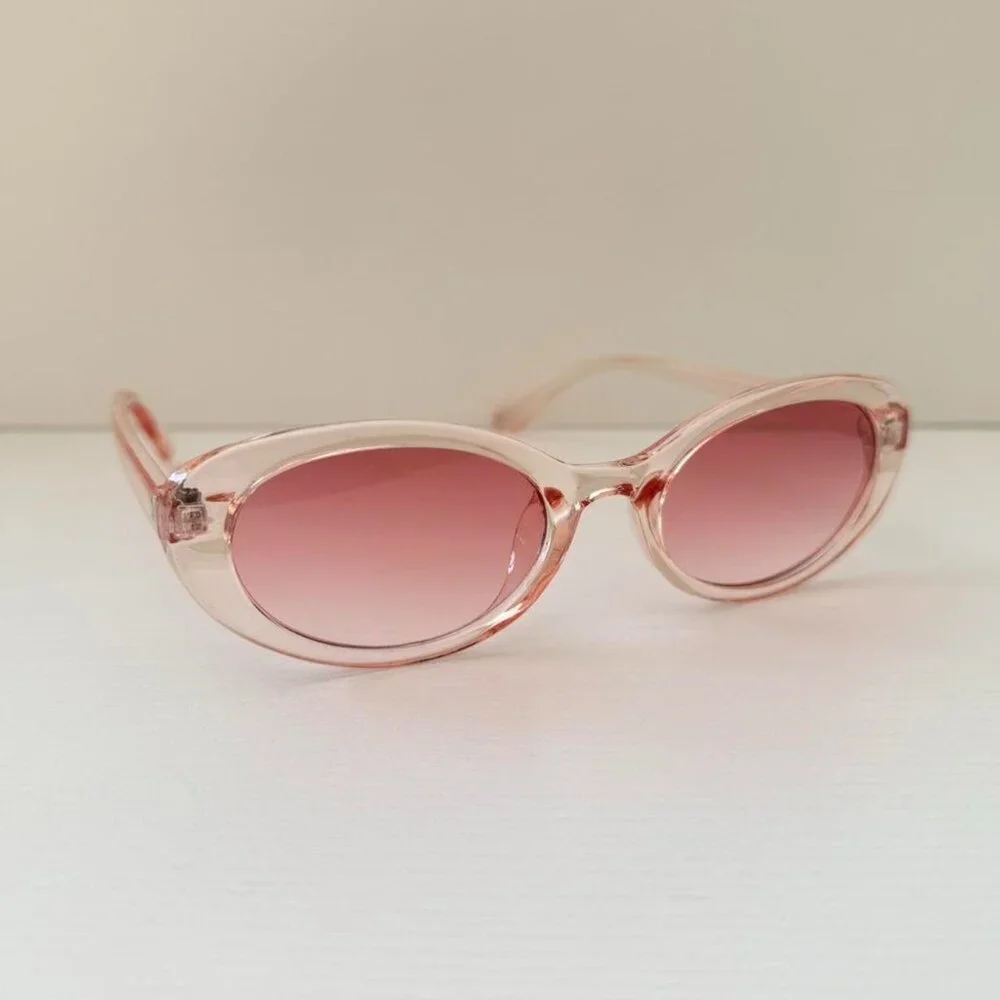 vintage unique retro style pink cute round sunglasses